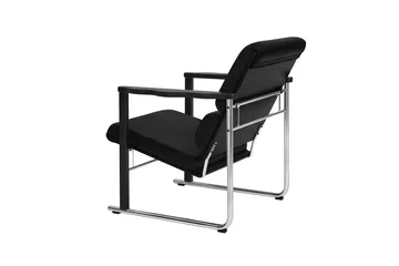 Experiment 502 loungefåtölj - Black-black leather - Hem
