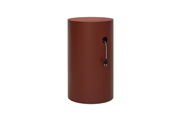 Hide piedestal Ø38x68 cm - Red brown textured - Hem