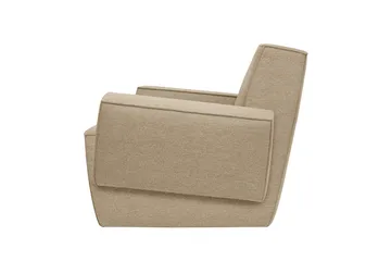 Hunk loungefåtölj med armstöd - Beige - Hem