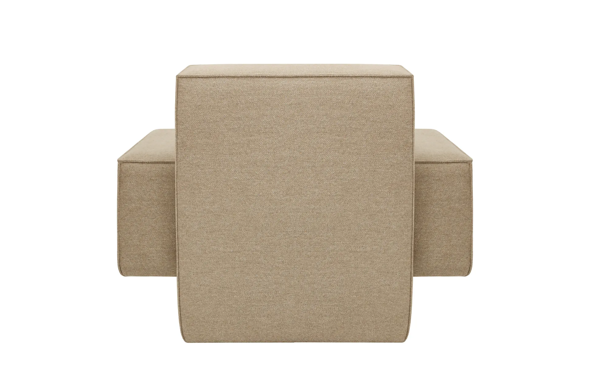 Hunk loungefåtölj med armstöd, Beige Hem