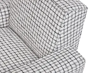 Hunk loungefåtölj med armstöd - Checkered black/white - Hem