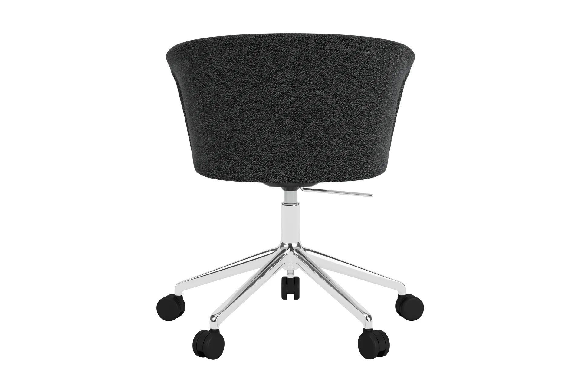 Kendo Swivel kontorsstol med 5 hjul, Graphite-polished aluminium Hem