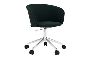 Kendo Swivel kontorsstol med 5 hjul - Pine-polished aluminium - Hem