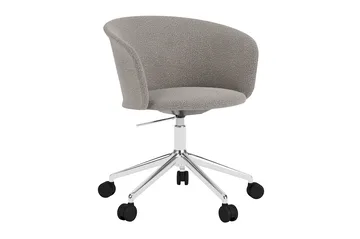 Kendo Swivel kontorsstol med 5 hjul - Porcelain-polished aluminium - Hem