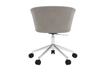 Kendo Swivel kontorsstol med 5 hjul - Porcelain-polished aluminium - Hem