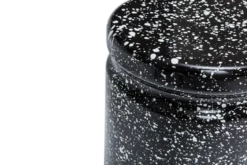 Last pall Ø32x44 cm - Black-white splatter - Hem