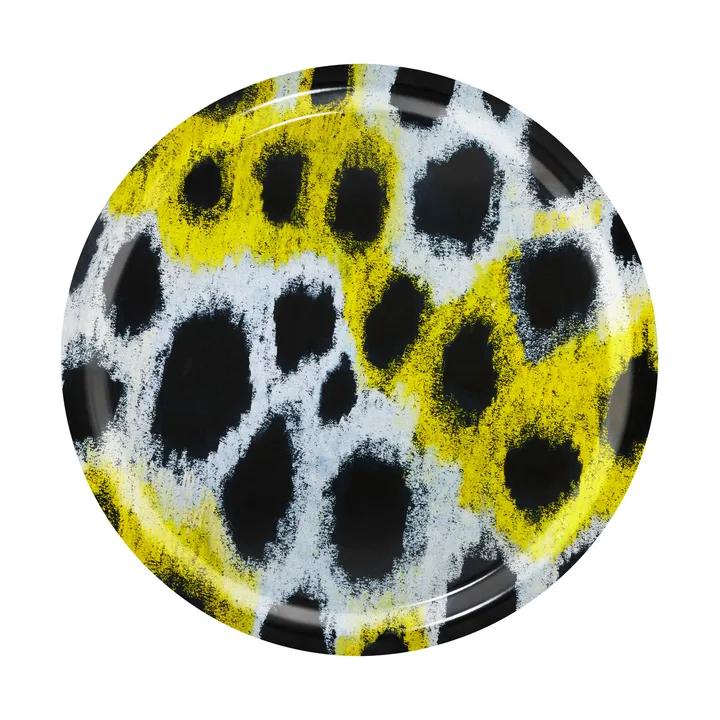 Monster bricka Medium Ø49 cm - White-yellow-black - Hem