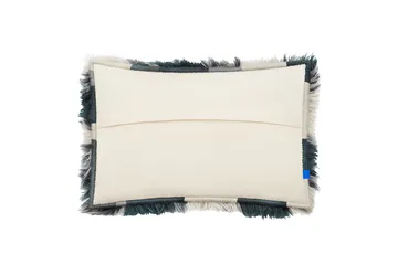Monster kudde Large 40x60 cm - Dark teal-off white - Hem