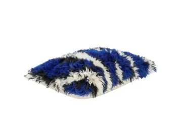 Monster kudde Large 40x60 cm - Ultramarine blue-off white - Hem