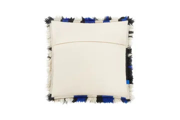 Monster kudde Medium 50x50 cm - Ultramarine blue-off white - Hem