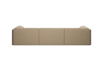 Palo Block 3-sits soffa med armstöd Low 295 cm - Beige - Hem