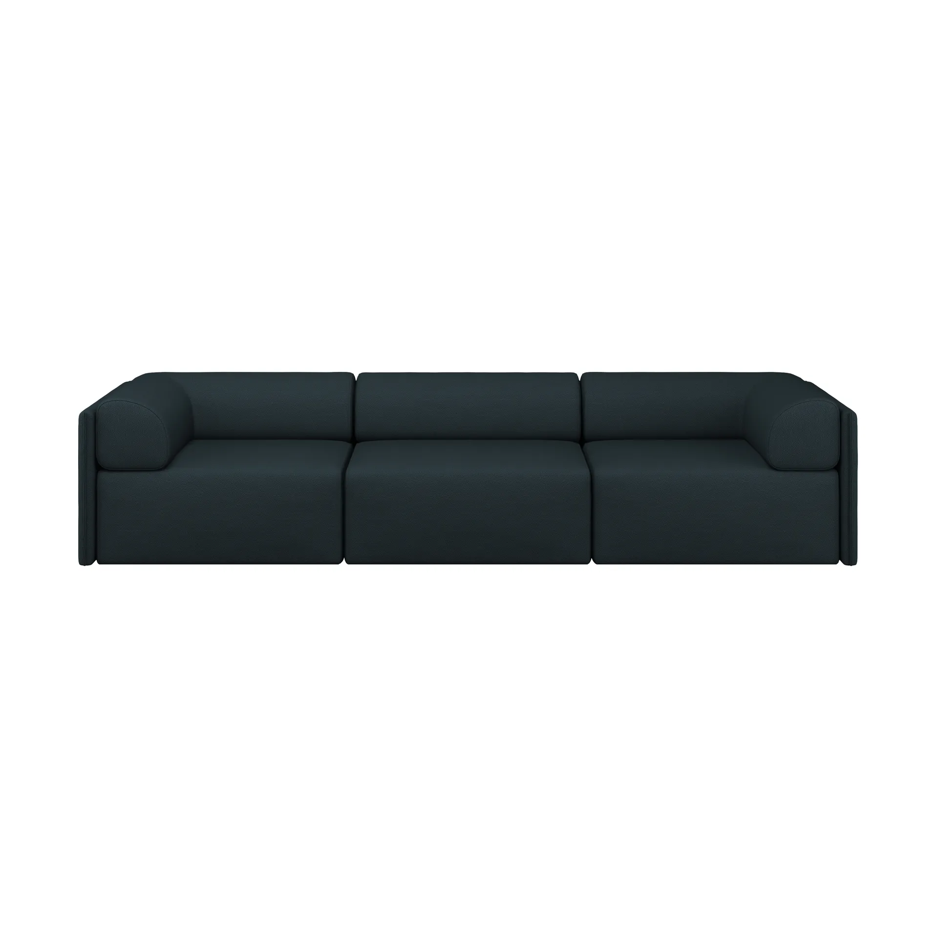 Palo Block 3-sits soffa med armstöd Low 295 cm, Pine Hem