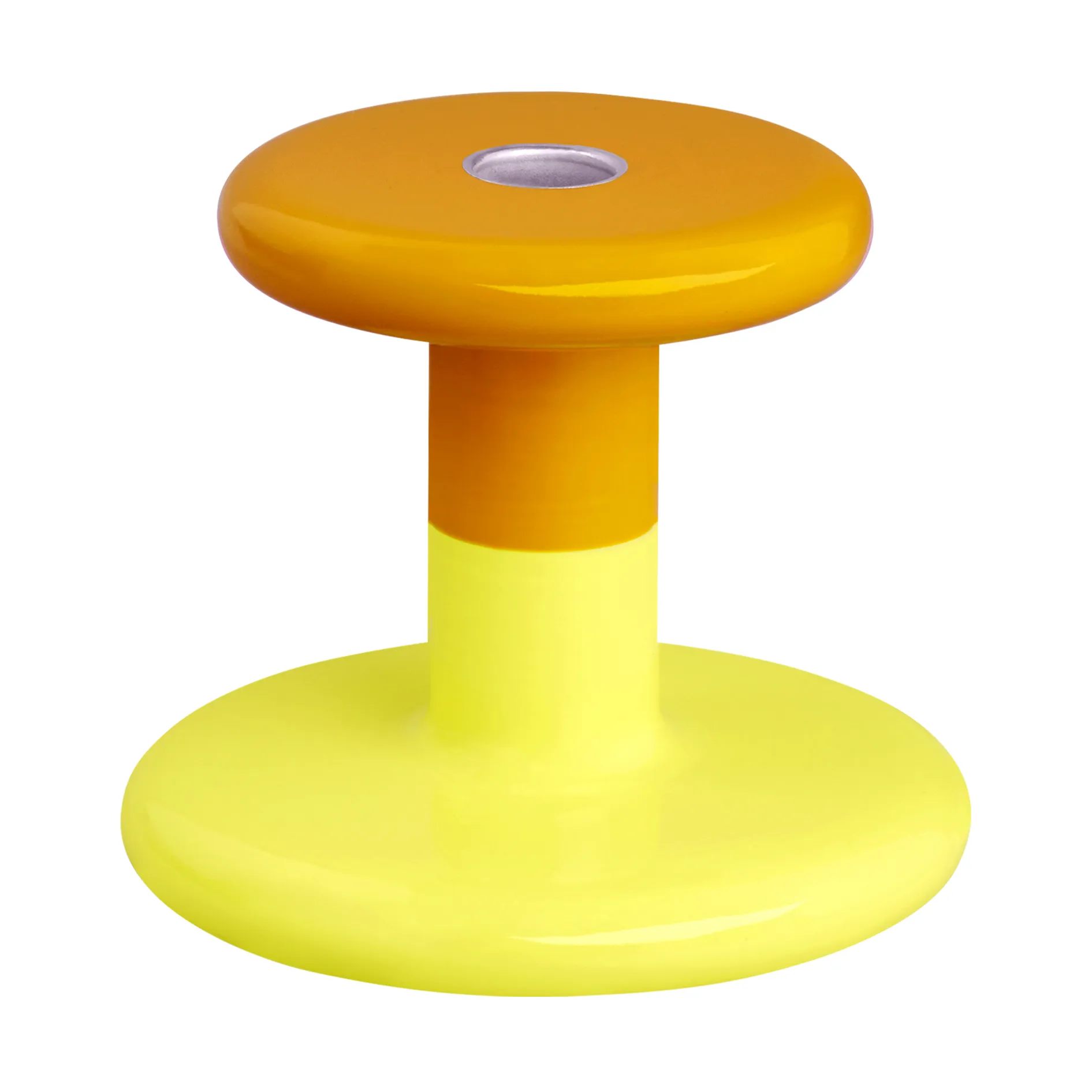 Pesa ljusstake Low 11 cm, Honey yellow-sulfur yellow Hem