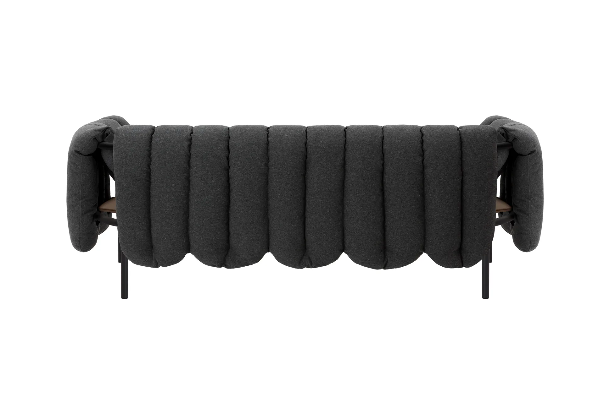Puffy 2,5-sits soffa 205 cm, Anthracite-black grey Hem