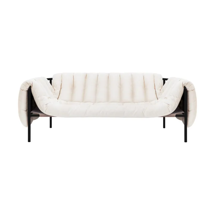 Puffy 2,5-sits soffa 205 cm - Natural-black grey - Hem