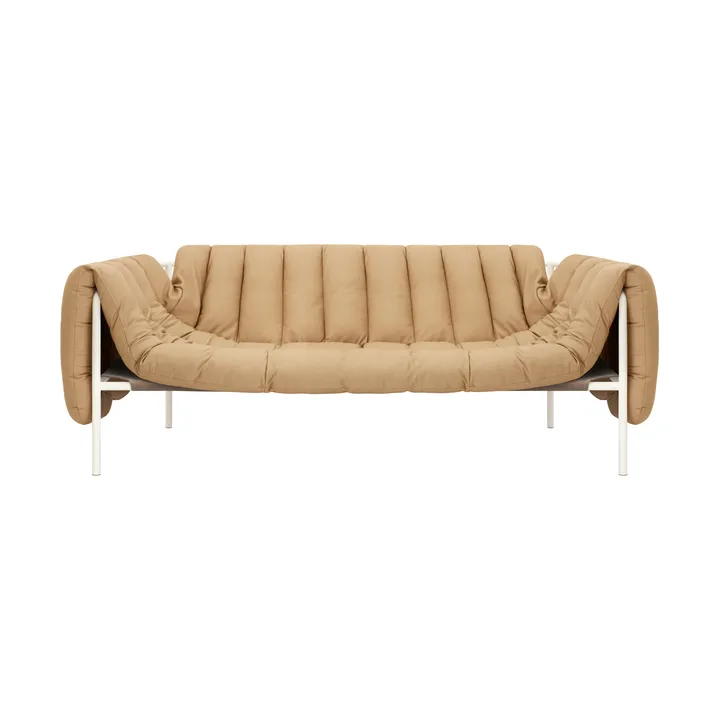 Puffy 2,5-sits soffa 205 cm - Sand leather-cream - Hem