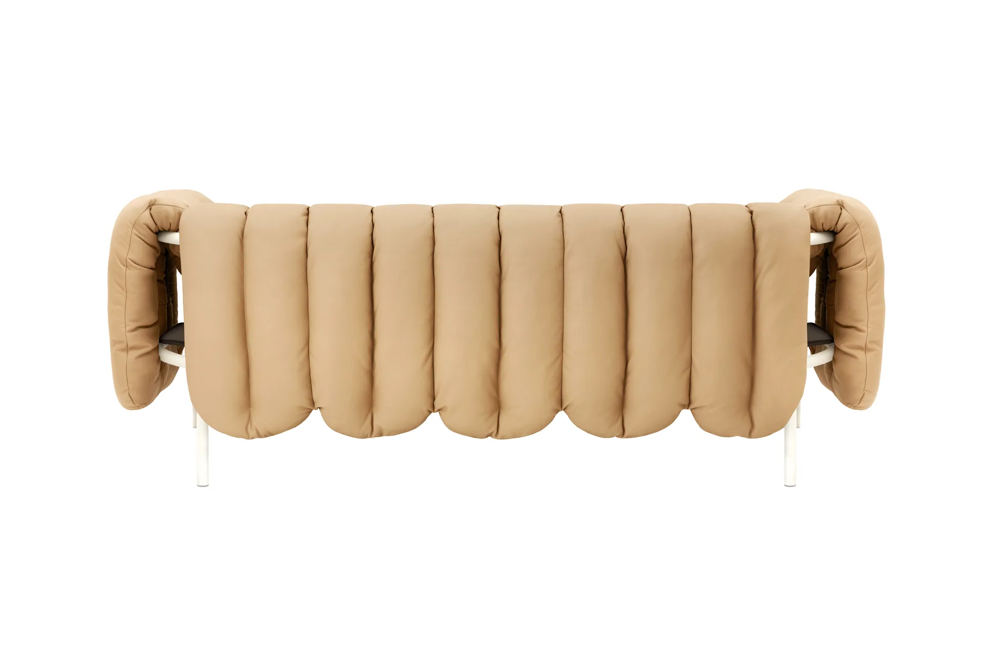 Puffy 2,5-sits soffa 205 cm, Sand leather-cream Hem