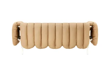 Puffy 2,5-sits soffa 205 cm - Sand leather-cream - Hem