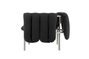 Puffy loungefåtölj - Anthracite-rostfritt stål - Hem