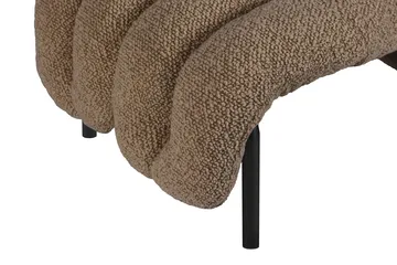 Puffy loungefåtölj + ottoman - Sawdust-black grey - Hem