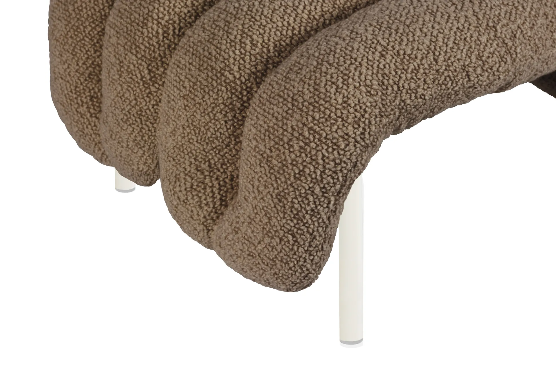 Puffy loungefåtölj + ottoman, Sawdust-cream Hem