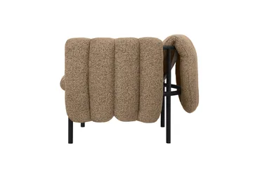 Puffy loungefåtölj - Sawdust-black grey - Hem