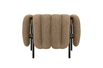 Puffy loungefåtölj - Sawdust-black grey - Hem