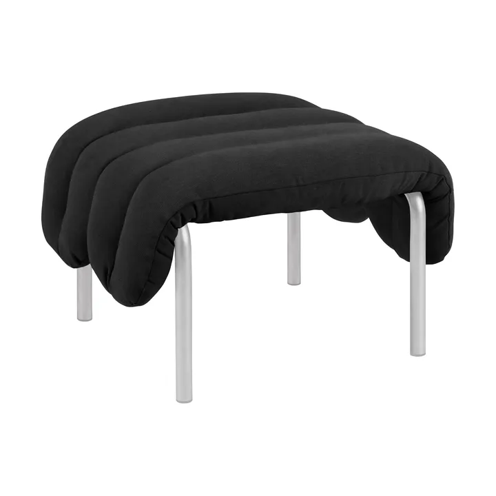 Puffy ottoman 58x67 cm - Anthracite-rostfritt stål - Hem