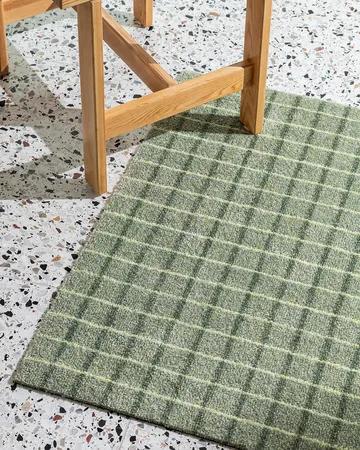 Grid dörrmatta - Matcha Lemon, 85x115 cm - Heymat