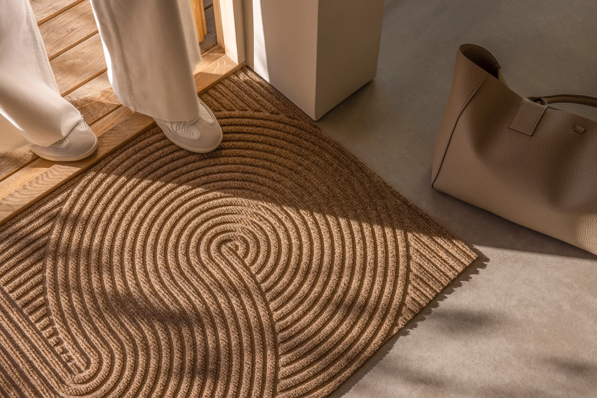 Sand dörrmatta, Beige, 85x130 cm Heymat