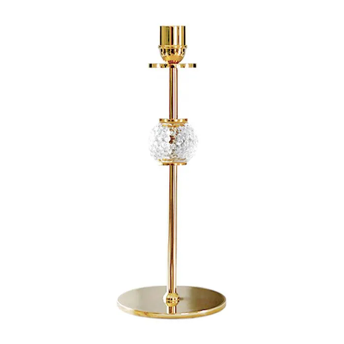 Alba ljusstake 30 cm, Solid mässing och glas Hilke Collection