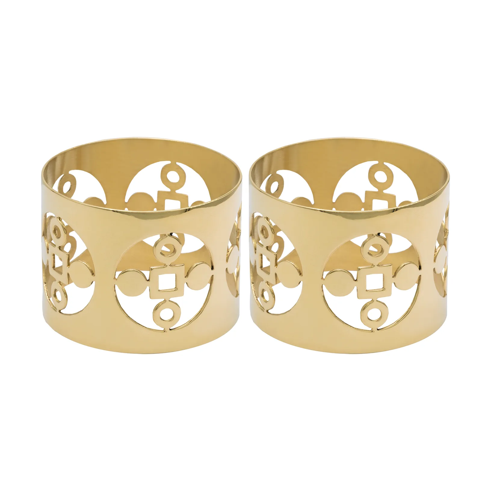 Anima Gemella servettring 2-pack, Mässing Hilke Collection
