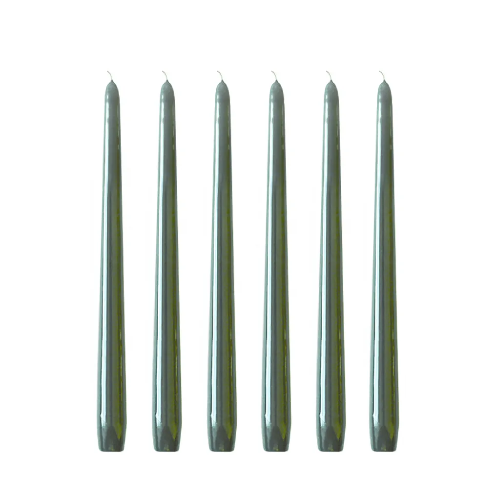Herrgårdsljus 30 cm 6-pack, Antik grön Hilke Collection