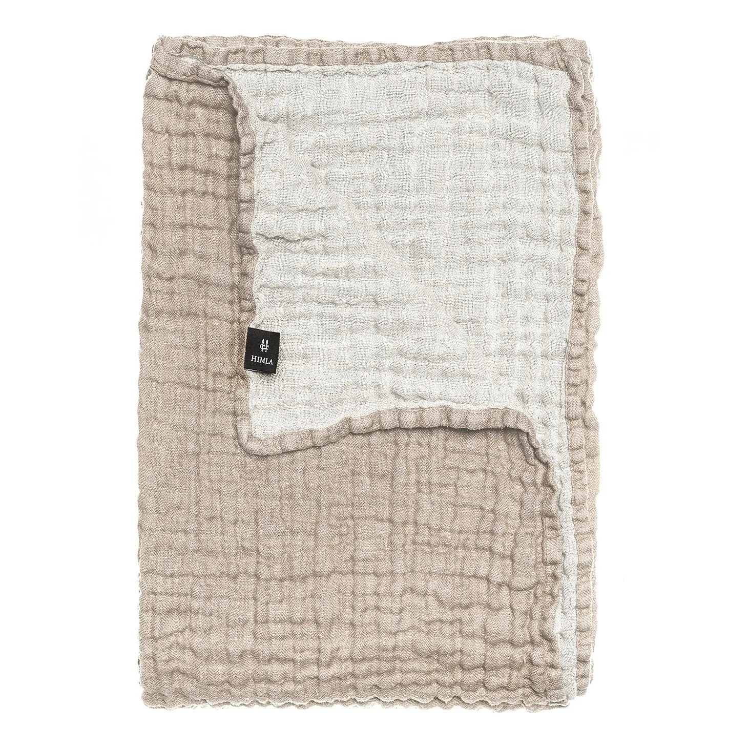 Hannelin överkast beige-vit, 160x260 cm Himla