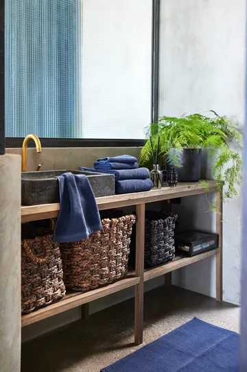 Lina handduk indigo - 30x50 cm - Himla