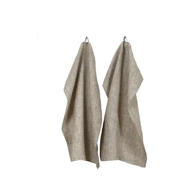 Linus kökshandduk 50x70 cm 2-pack - Kohl-natural - Himla