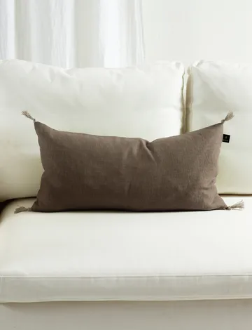Sunshine kuddfodral tassel 30x60 cm - Coffee - Himla