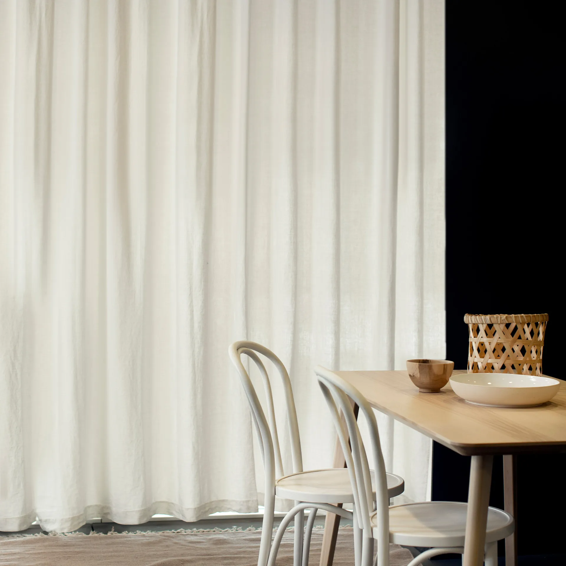 Twilight gardin med veckband 280x290 cm, Off-white Himla