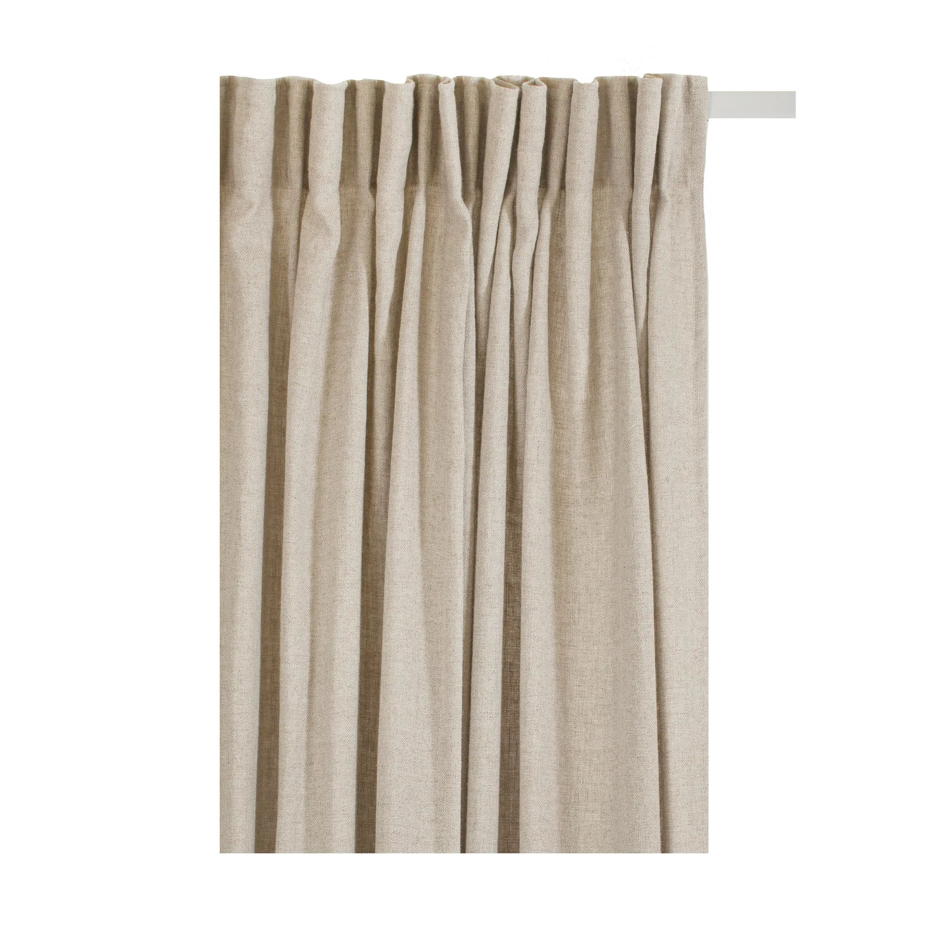 Woodland gardin med veckband 135x250 cm, Natural Himla