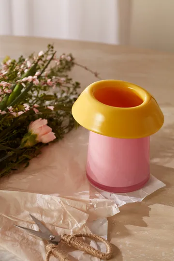 Soma vas - Pink-orange, 16,5 cm - Holmegaard