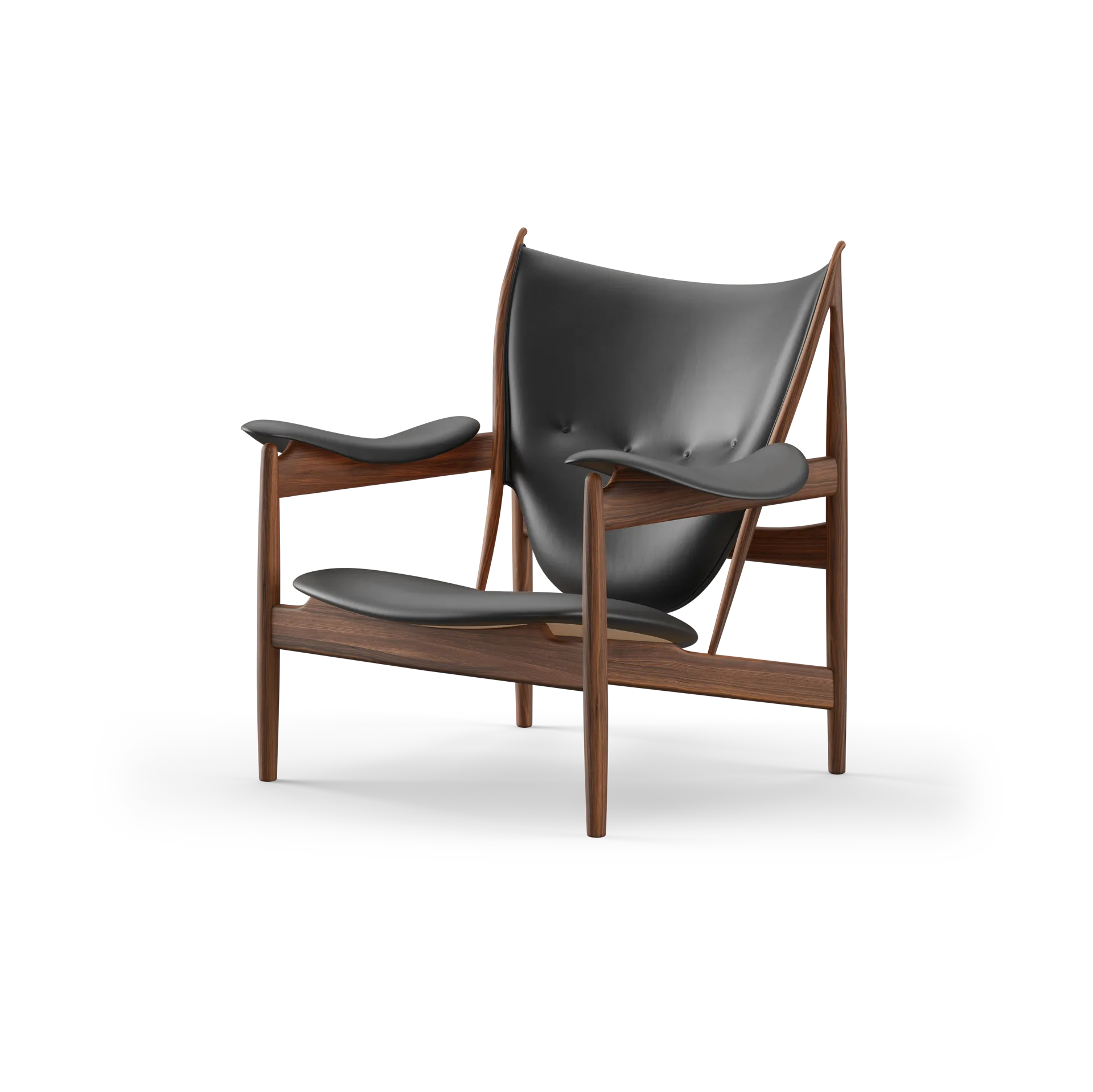 Chieftain chair fåtölj, Valnöt-Nevada Black NV0500S House of Finn Juhl