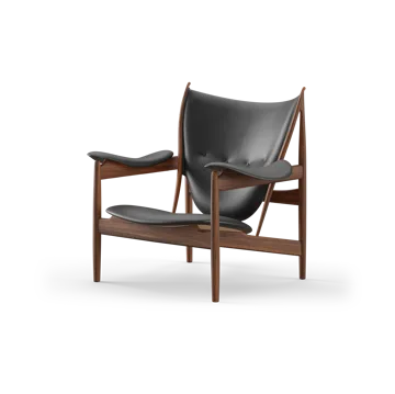 Chieftain chair fåtölj - Valnöt-Nevada Black NV0500S - House of Finn Juhl