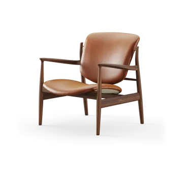 France Chair - valnöt-nevada cognac NV2488S - House of Finn Juhl