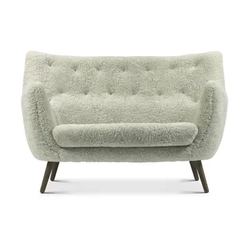 Poet soffa 2-sits - Sheepskin Moonlight-valnöt - House of Finn Juhl