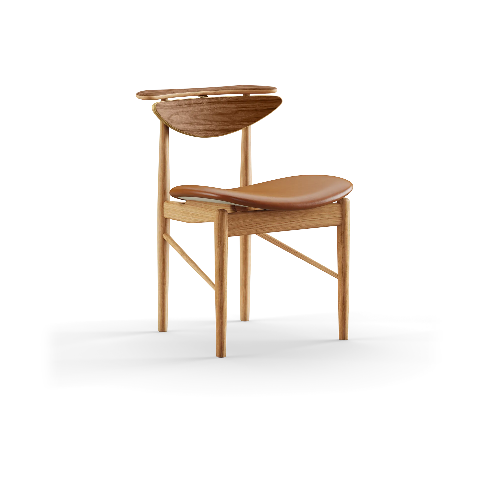 Reading Chair stol, valnöt/ek-nevada cognac NV2488S House of Finn Juhl