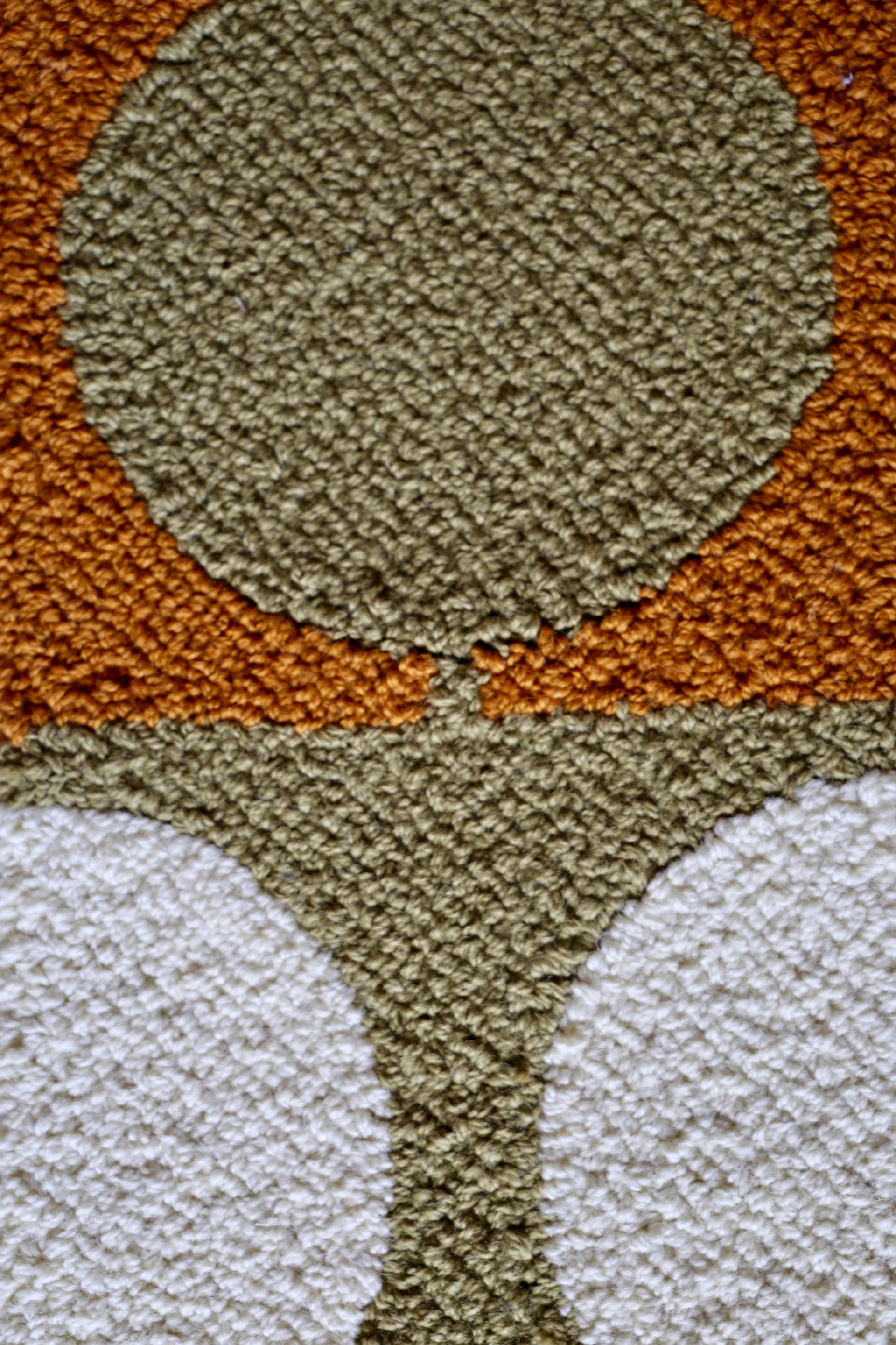 The Circle matta Ø175 cm, Grön/Orange House of Finn Juhl