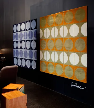The Circle matta 175x245 cm - Grön/Orange - House of Finn Juhl