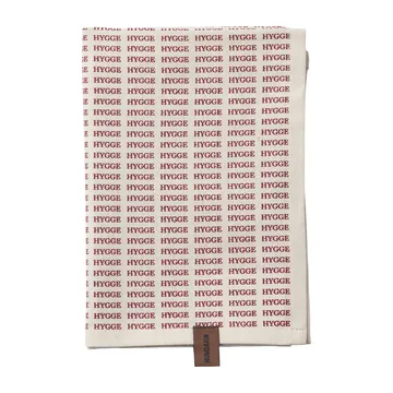 Humdakin Notes of Hygge kökshandduk jul 2-pack - Off white-red - Humdakin
