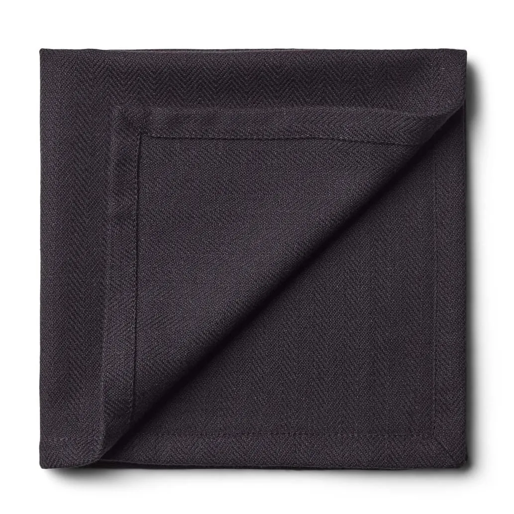 Humdakin tygservett 40x40 cm 2-pack, Coal Humdakin