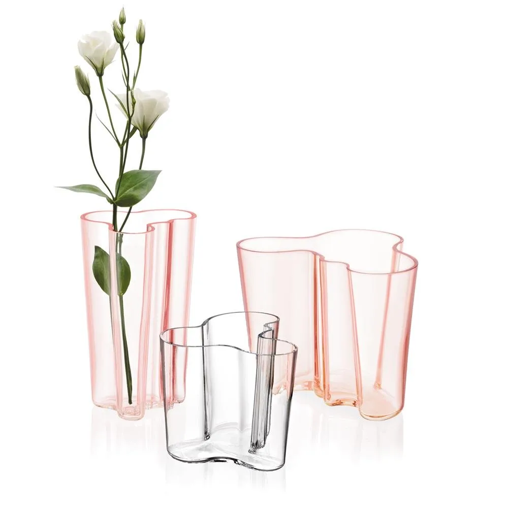 Alvar Aalto vas laxrosa, 160 mm Iittala